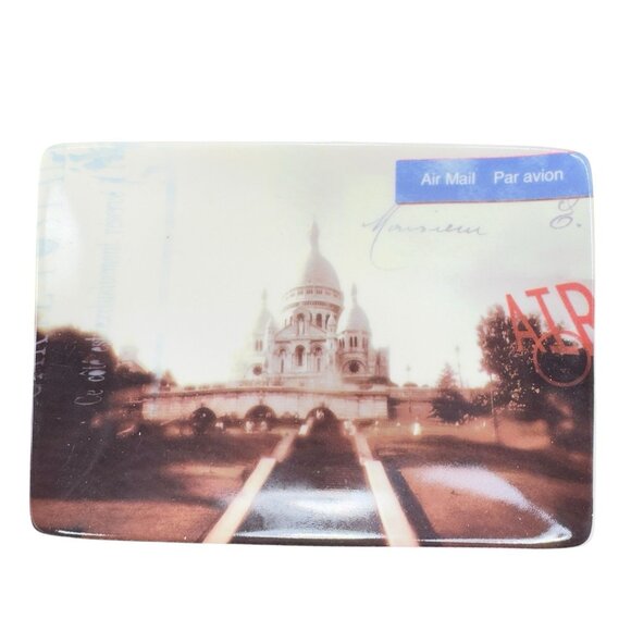 Restoration Hardware Paris Sacré Cœur Basilica Trinket Dish Plate Rectangular - Picture 1 of 11